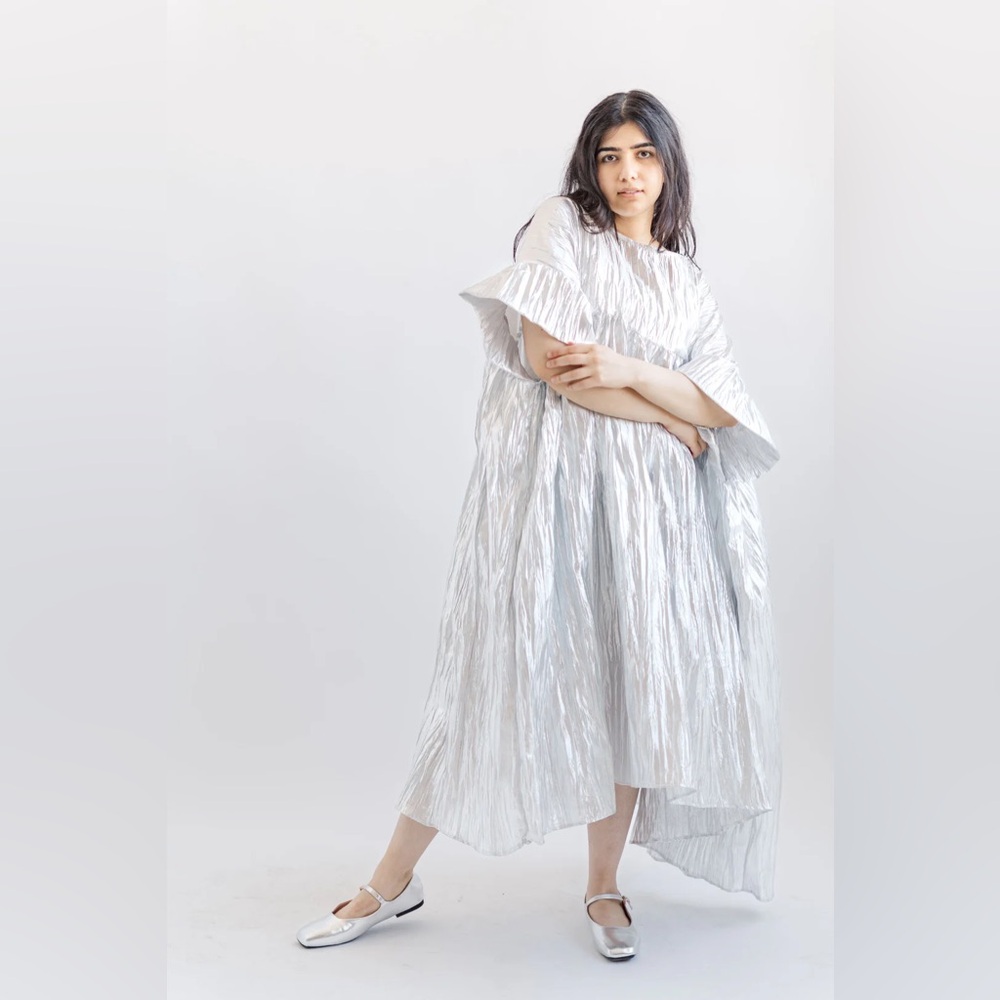 Nettle Studios Silver Metallic Mushroom Dress - Picture 2 of 5